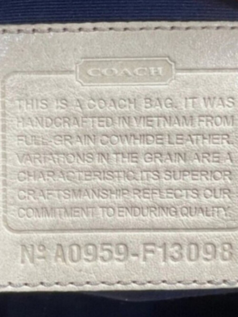 Coach East West Tan Camel Genuine Leatherware Tote with Hangtag - Picture 2 of 6